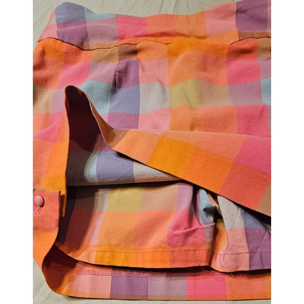 Versona Women's Multi-Color Plaid Stretch Pull-On Skort Size S/Preppy/Fun/Girly - Picture 4 of 8